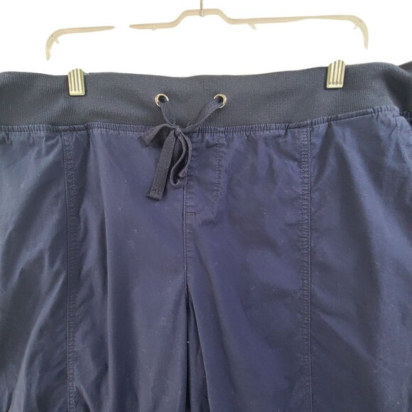 Torrid  Cropped Ankle Pants Elastic Wasitband Pull On Casual Navy Women Size 3X - Picture 4 of 7